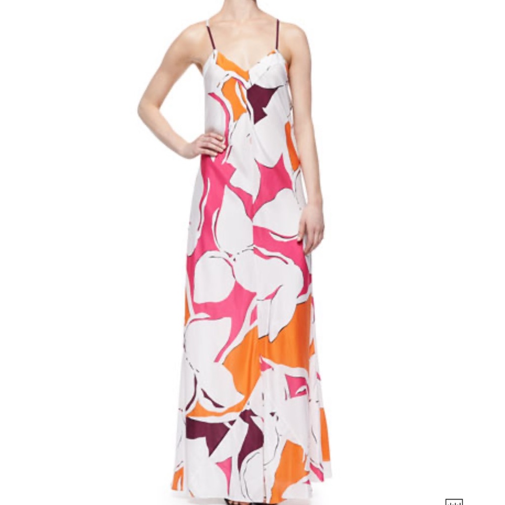 DVF Barths Eden Garden dress, size 0.